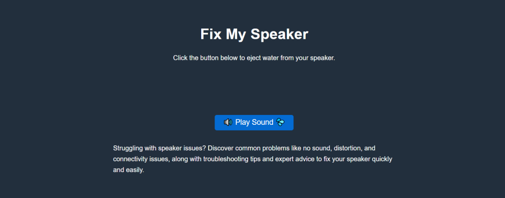 How Does Fix My Speaker Remove Water